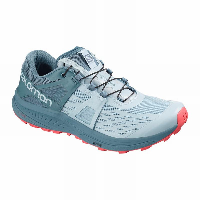 Zapatillas Trail Running Salomon Mujer Gris Azules Gris - Salomon Argentina ULTRA W /PRO ,435069-ALQ